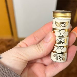 Vintage Gold Tums Container